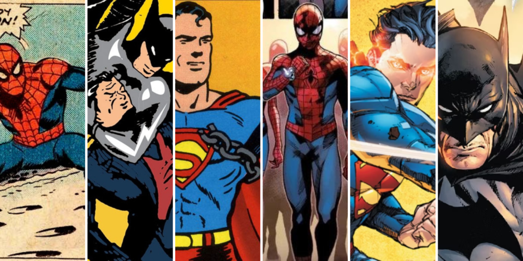 The Evolution of Superheroes: Classic vs. Modern Batman, Superman, and Spider-Man